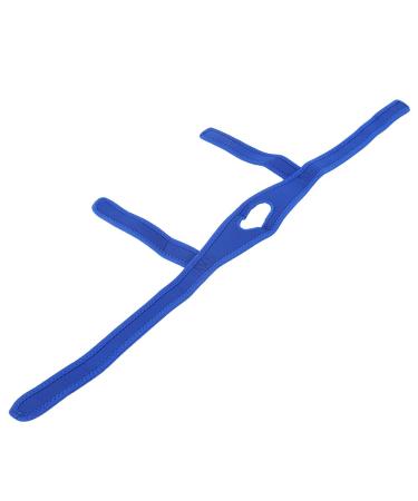 Head Band Effective Snoreless Sleeping Solution Snoring Chin Strap Flexible for Snore Reduction for Women(Blue)