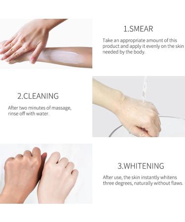 Kojic Acid Skin Whitening Cream for Intimate Areas | Dark Spot Corrector & Bleaching Cream for Body Underarms Knees Elbows | 1.7oz Collagen Milk Formula - Buy Online on SooperMarket.com