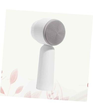 Soft Bristles Face Cleaning Cleansing Brush Handheld Brush Face Cleanser Silicone Facial Brush Face Pore Cleanser Face Cleaner Brush Deep Instrument Grey 5.5X12.5cm - Buy Online on SooperMarket.com