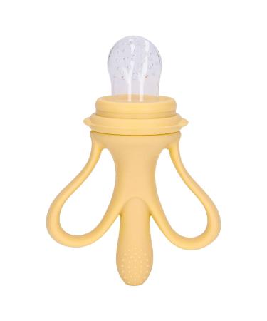 Soft Baby Fruit Feed Pacifier - Yellow Massage Rubber for Newborns | Improves Hand-Eye Coordination | International Shipping - Buy Online on SooperMarket.com