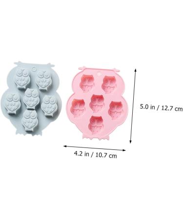 Ciieeo 2pcs Silicone Mold Clay Molds Handmade Making Mold Candy Trays Pan Cookie Baking Molds Muffin Cupcake Mold Animal Baking Spring Silicone DIY Silica Gel Chocolate Mold Self Made 12.7x10.7x1.7cm Blue - Buy Online on SooperMarket.com