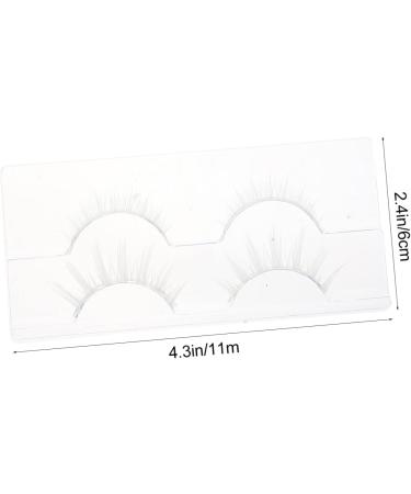 HAPINARY 2 Pairs White False Eyelashes Fake Eyelashes Fake Lashes Makeup Supplies Makeup False Eyelashes Performance Makeup Eyelashes Women Eyelashes Cosmetics Chemical Fiber Japanese Miss - Buy Online on SooperMarket.com