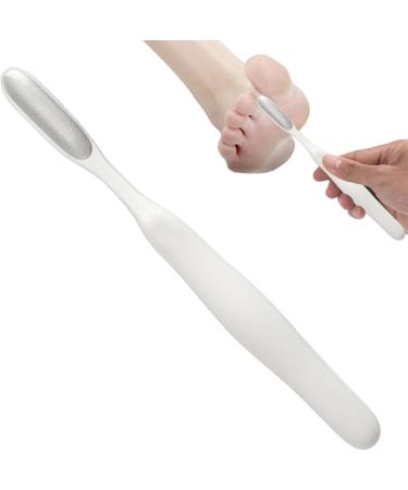 Virtcooy Pedicure Foot File Reusable Stainless Steel Cracked Skin Removal Tool - Callus Remover Foot Scrubber Toe Crevice Cleaning Brush Foot Care Pedicure Tool White - Buy Online on SooperMarket.com