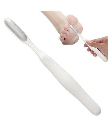 Toseky Foot Rasp Foot File - Reusable Stainless Steel Cracked Skin Removal Tool | Foot File Foot ScrubberStainless Steel Cracked Skin Removal File Brush Tools for Foot Scrubbing White