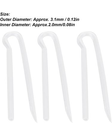 Pack of 10 Flexible Type R Hearing Aid Tubes - BTE Earmold Replacement Acoustic Tubes (3.1 x 2.0 mm) - Buy Online on SooperMarket.com