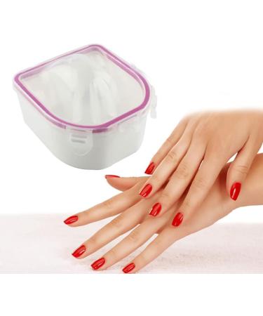 Nail Soak Off Bowl Acetone Resistant Bowl Warm Nail Spa Bowl Double Layer Hand Manicure Tool for Salon or Home Use Hand Cuticle Remover Tools 1PC - Buy Online on SooperMarket.com