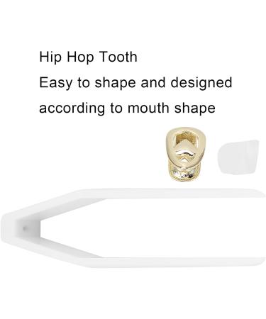 Hip Hop Teeth Decoration Teeth Brace Decoration 2 Copper Fashionable for Concert for Party(gold) - Buy Online on SooperMarket.com