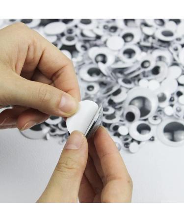 200pcs Self-Adhesive Wiggly Googly Eyes 8mm for Dolls, Crafts - Black & White - Buy Online on SooperMarket.com