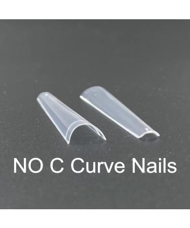 JZK 240x XXXL Clear Half Cover Extra Long Coffin Nail Tips For Acrylic Extensions No C Curve False Nail Tips Long For Gel And Acrylic Nails 3XL Finger Nail Extension Tips - Buy Online on SooperMarket.com