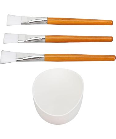 TYTOGE Facemask Mixing Tool Set Multifunctional Reusable Silicone Face Mask Bowl Wooden Brush Set for Oils Moisturizers - Buy Online on SooperMarket.com