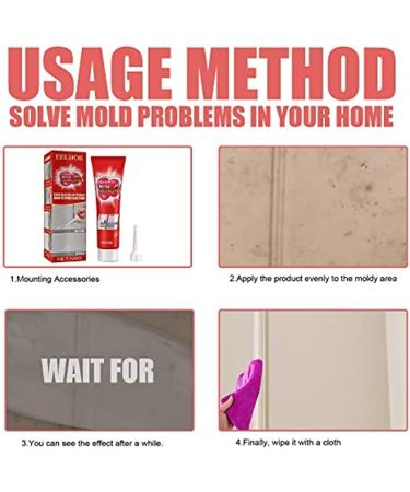 Mould Magic Extreme Gel UK Mould Magic Remover Household Mold Remover Gel Powerful Mould Magic Gel Cleaner For Wall Tiles Wall Corner And Kitchen Bathroom Sink (120g-1Pack) - Buy Online on SooperMarket.com