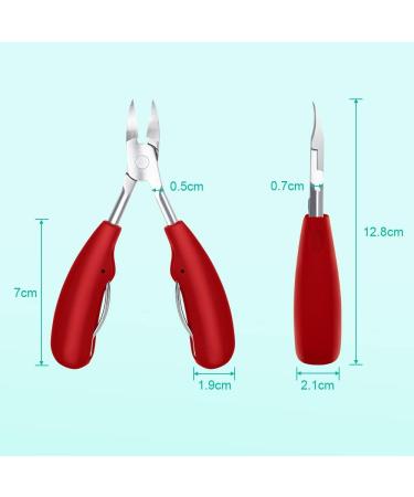 URAQT Precision Toenail Clippers - Heavy Duty Stainless Steel Cutter for Thick Nails with Protective Cover - Buy Online on SooperMarket.com