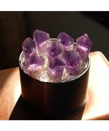 1pcs Natural Amethyst Scepter Quartz Crystals Cluster Minerals Stones fine Home Decoration Gifts Suitable for Furniture Decoration Full of Texture 50-80mm - Buy Online on SooperMarket.com