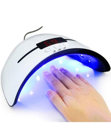 LED UV Nail Lamps for Gel Nail Polish Nail Dryer Curing Lamp with 3 Timers Auto Sensor LED Digital Display USB Plug Carry Convenient