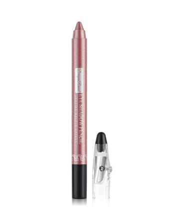 MIELIKKI Cream Eyeshadow Stick with Sharpener Waterproof Eye Shadow Pencil Long-Wear & Crease Resistant Matte & Shimmer Finish One-Swipe Eye Brightener Highlighter Stick Makeup 08 #08