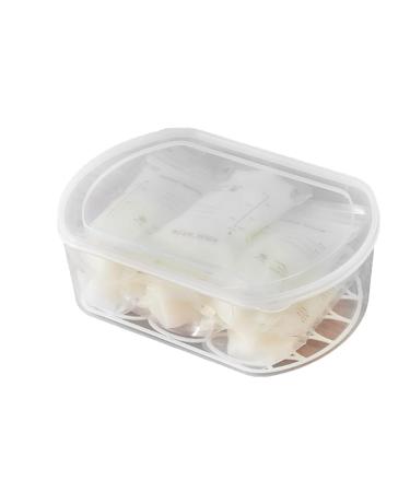 YAJEXUN Breast Milk Storage Container - Stackable Waterproof & Sealed Organizer Box for Refrigeration | Ideal Medium Size for Easy Breast Milk Storage - Buy Online on SooperMarket.com