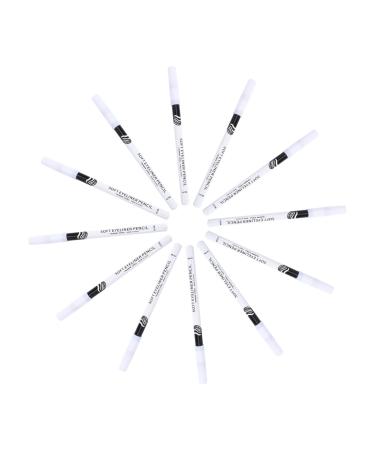 HAPINARY 48 Pcs Eyeliner Pencil Sweat Resistant Liquid Eyeliner Liquid Eyeshadow White Marker Pen Wooden Pole