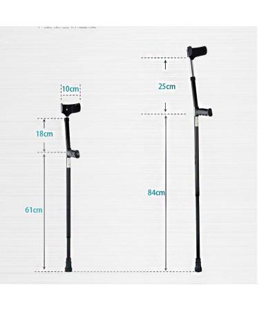 Double-Adjustable Folding Crutches Forearm Elbow Underarm with Open Cuff Walking Stick Lightweight Aluminum Crutch Holder Walking Aid Crutch Height Adjustable Forearm Support (2 Pieces) Journey - Buy Online on SooperMarket.com