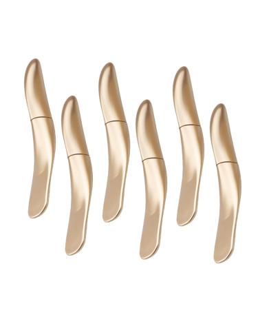 WOONEKY 18 Pcs Eyeliner Empty Tube Empty Eyeliner Tube Mascara Tubes Lash Liquid Tube Gloss Wands Golden Abs