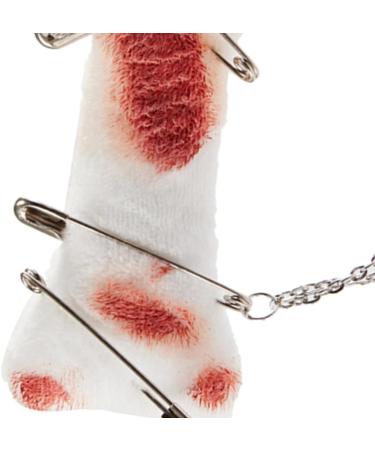 Furry HairPins Girl Subculture Bloodstain Brooch Great for Most Hair Type Hair Clip with Pin for Lady Women Girl Red - Buy Online on SooperMarket.com