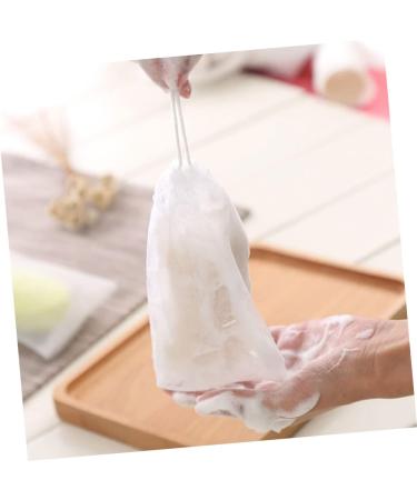 Mikinona 100 Pcs Soap Foam Net Body Bar Soap Exfoliating Soap Pouch Loofah Soap White or - Buy Online on SooperMarket.com
