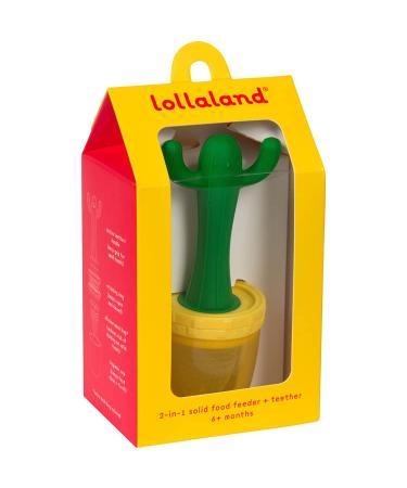 Lollaland 2-in-1 Cactus Fruit Feeder Pacifier for Babies - Food Teethers with Silicone Pouch - Buy Online on SooperMarket.com