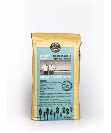 Matthews Cotswold Strong Crunch Flour 1.5Kg Strong flour mix for Bread & Rolls with Malt Flakes - Buy Online on SooperMarket.com