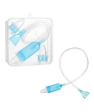 Heyu-Lotus 1 Pcs Baby Nasal Aspirator Nasal Aspirator Newborn Baby Nose Sucker Baby Nose Cleaner Baby Nasal Cleaner Mucus Removal for Newborns and Toddlers(Clear)