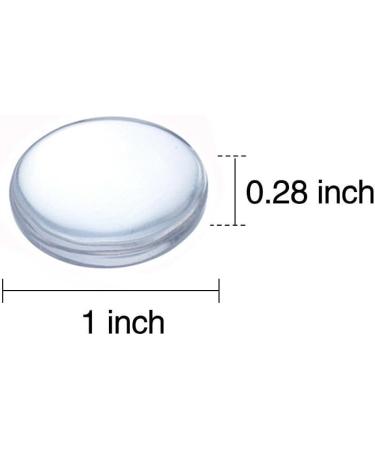 1 Transparent Glass Dome Tiles - 60 Pieces Clear Round Gems for Christmas Decor & Jewelry Making - Buy Online on SooperMarket.com