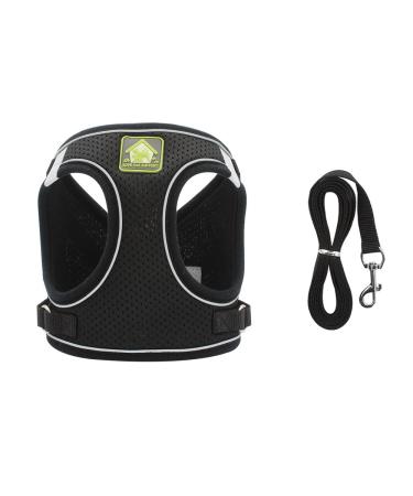 Harness and Lead Set for Puppy Cat Adjustable Reflective Vest Harness Cat Leash Cat Harness Escape Proof for Small Dog Cat Kitten Puppies Walking