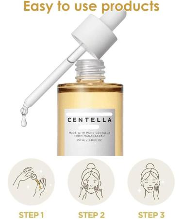 Centella Asiatica Face Serum Centella Serum for Face Recovery Face Serum for Acne Pore Skin Sensitive Oily Dry Skin Soothing Hydrating Serum for Women 100ml - Buy Online on SooperMarket.com