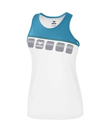 Erima Kids 5-c Tanktop Tanktop 152 White/Oriental Blue/Colonial Blue