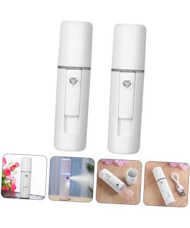 Baluue 2pcs Spray Meter Women Face Humidifier Diffusers for Essential Oils Air Diffuser Plastic White - Buy Online on SooperMarket.com