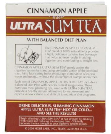 Ultra Slim Cinnamon Apple Tea Bags - 24 Count | Weight Loss & Wellness - Buy Online on SooperMarket.com