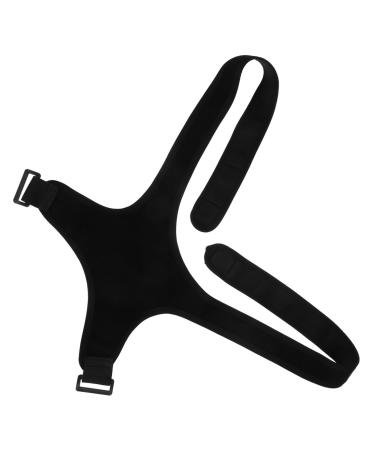 PLAFOPE Belt Shoulder Rest Holder Brace Support Belt Posture Band Black Polyester