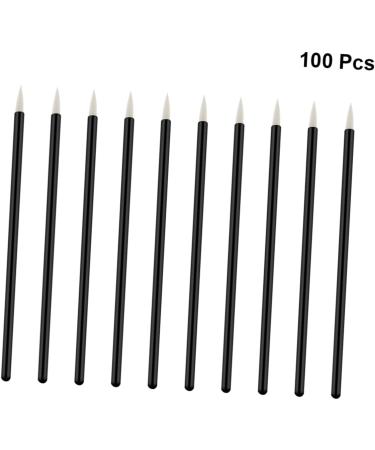 BELLIFFY 100pcs Eye Makeup Tools Eyeshadow Eye Shadow Eyebrow Brush Applicator White 10X0.5X0.5cm White - Buy Online on SooperMarket.com