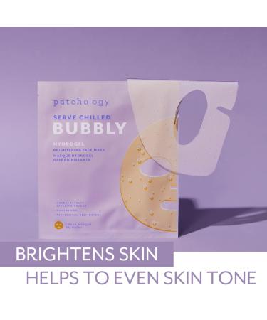 Patchology Brightening Gel Face Mask with Resveratrol and Niacinamide Bubbly - Hydrogel Face Mask - Buy Online on SooperMarket.com