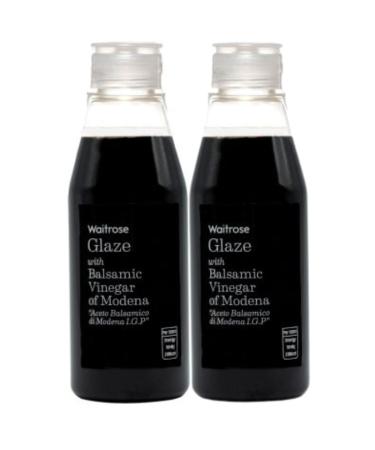 Cooks' Ingredients Balsamic Vinegar Glaze Waitrose 215ml x 2 (2 Pack Bundle)
