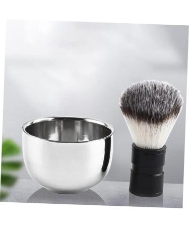Beavorty 2 STK Impact Bowl Tools for Men | Stainless Steel Shaving Soap Container | Rabbit Ears Bubble Bowl for Home Shaving | 7.3x5cm Silver - Buy Online on SooperMarket.com