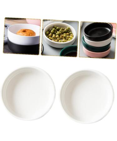 MAGICLULU 4 Pcs Sauce Dish Vinegar Dish Olive Oil Dipping Dishes Appetizer Dishes Japanese Soy Sauce Dishes Small Ceramic Bowls Sauce Serving Dipping Bowls Fries Cooking Ceramics re-usable 9X9X2.5CMx2pcs Whitex2pcs - Buy Online on SooperMarket.com