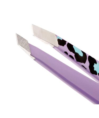 Tweezerman Slant Tweezer - Animal Print | Precision Hair Removal Tool - Buy Online on SooperMarket.com