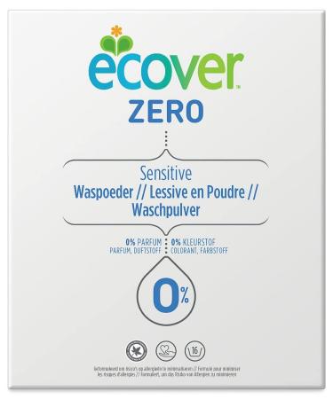 Ecover zero washing powder (1.2 kg/16 washloads) sensitive detergent with plant -based ingredients detergent powder for allergy sufferers and sensitive skin 1.2 kg (1 Pack)