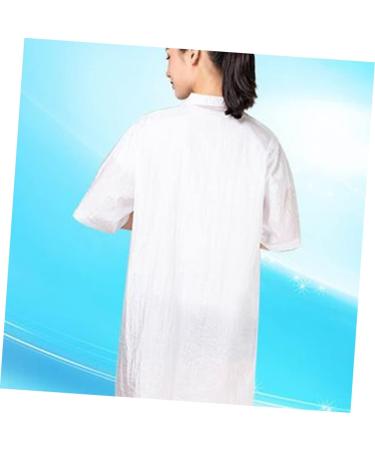 minkissy Clothes Hair dye Clothes Work Clothes Mens Tank Tops thobes for Men Custom Barber Jackets Chef Coat Jacket Clothes Hair Dye Hair Treatment Breathable Cloak Apron Apron - Buy Online on SooperMarket.com