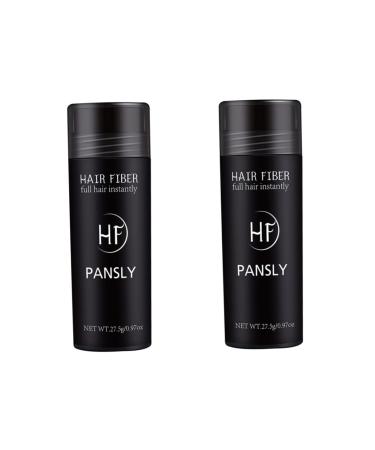 Beavorty 2 Pcs Hair Building Fibers Hair Thickening Hair Fibers for Thinning Hair Black