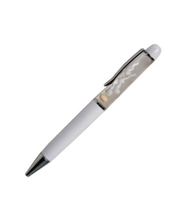 Egg Sperm Pen 3D Floater Floating Will Be Moved Funny Pens For Adults Him Her Unique Gift Boy Girl Friend Women Wife Husband(White) Egg Sperm White