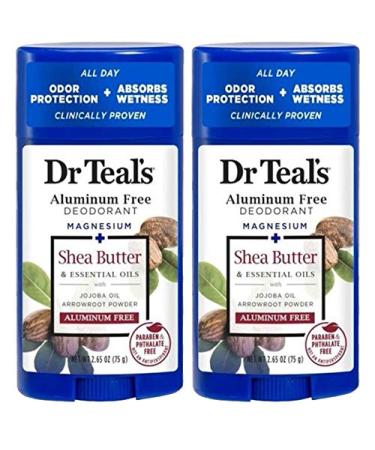 Dr Teal's Shea Butter Aluminum Free Deodorant 2-pack