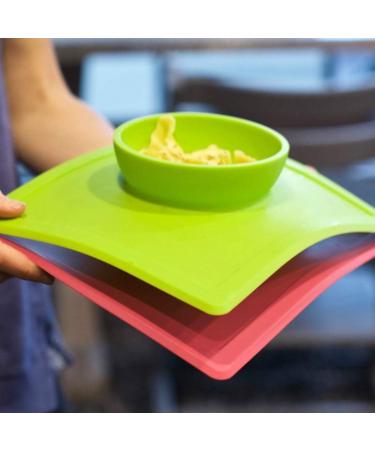 ezpz Happy Bowl (Blush) - Silicone Suction Bowl with Built-in Placemat for Toddlers - Dishwasher Safe Pink - Buy Online on SooperMarket.com