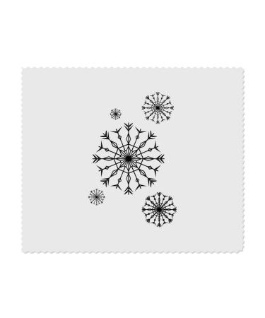 LC00024257 Microfiber Cleaning Cloths for Glasses Falling Snowflakes Pack of 2