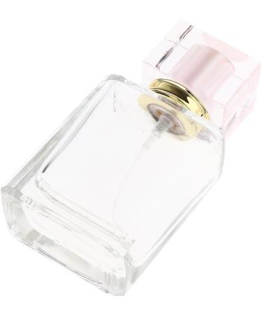 Dajidafu Stylish Pink Cap Empty Glass Perfume Fragrance Bottle Aftershave Spray Containers 50ml - Buy Online on SooperMarket.com