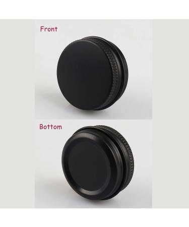 Buy Basic Packing: 24x 15ml Matt Black Aluminum Jars with Screw Caps - Ideal for Cosmetics | International Shipping Available - Buy Online on SooperMarket.com